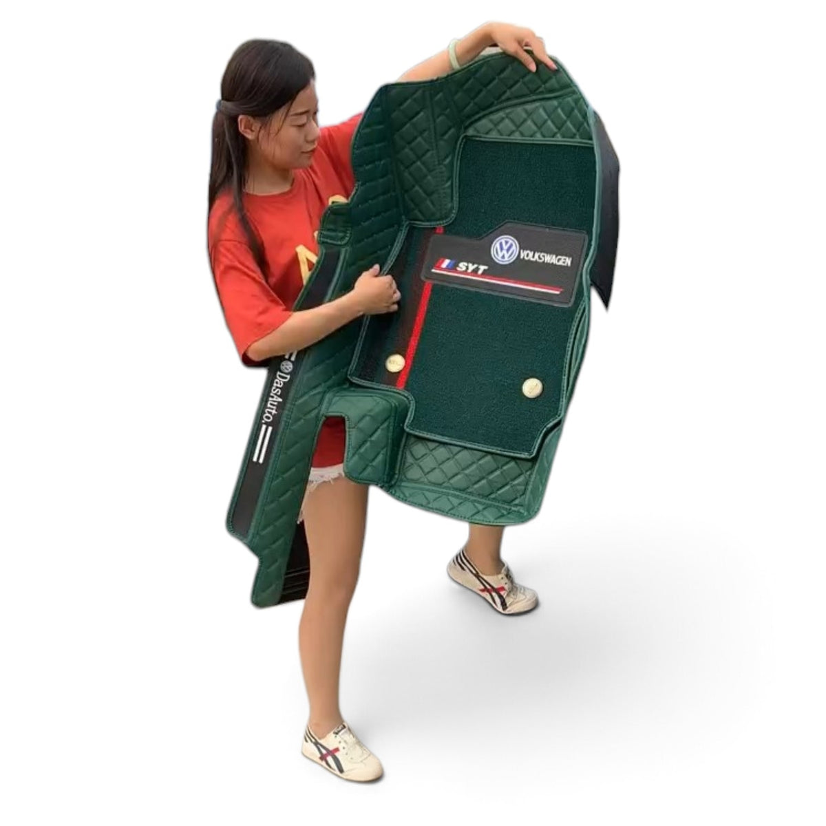 Alfombras Impermeables Dobles Hechas de Cuero Ecológico Artificial Versión Premium