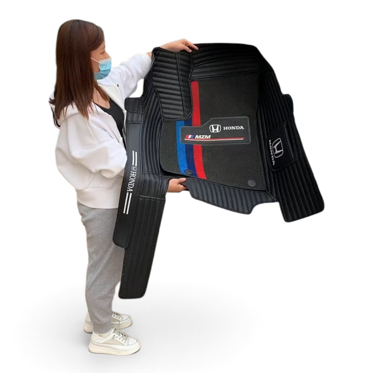 Alfombras Impermeables Dobles Hechas de Cuero Ecológico Artificial Versión Premium