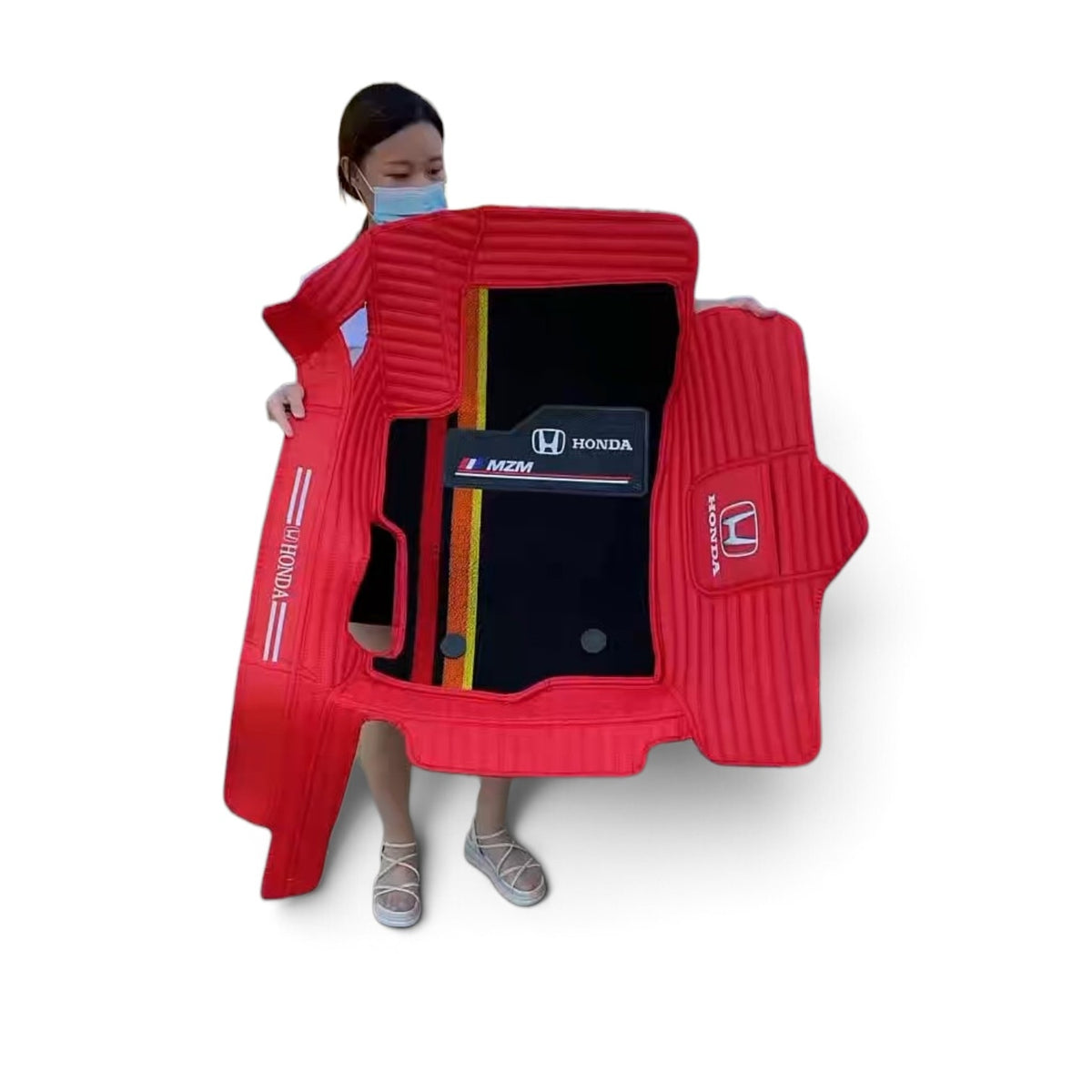 Alfombras Impermeables Dobles Hechas de Cuero Ecológico Artificial Versión Premium