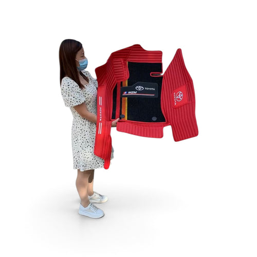 Alfombras Impermeables Dobles Hechas de Cuero Ecológico Artificial Versión Premium