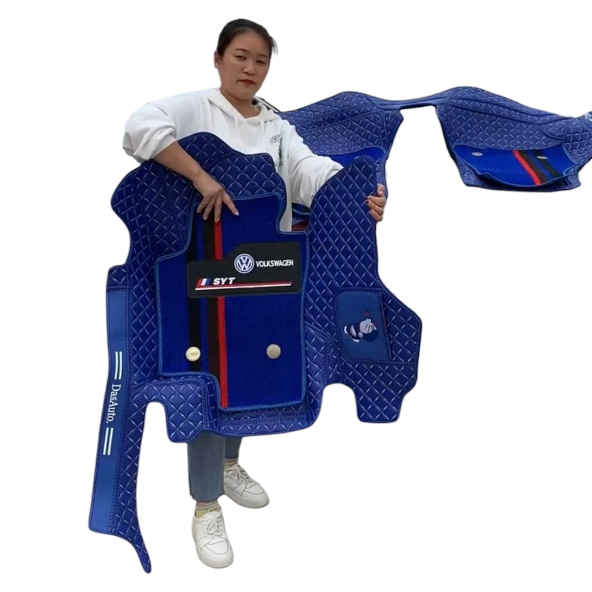 Alfombras Impermeables Dobles Hechas de Cuero Ecológico Artificial Versión Premium
