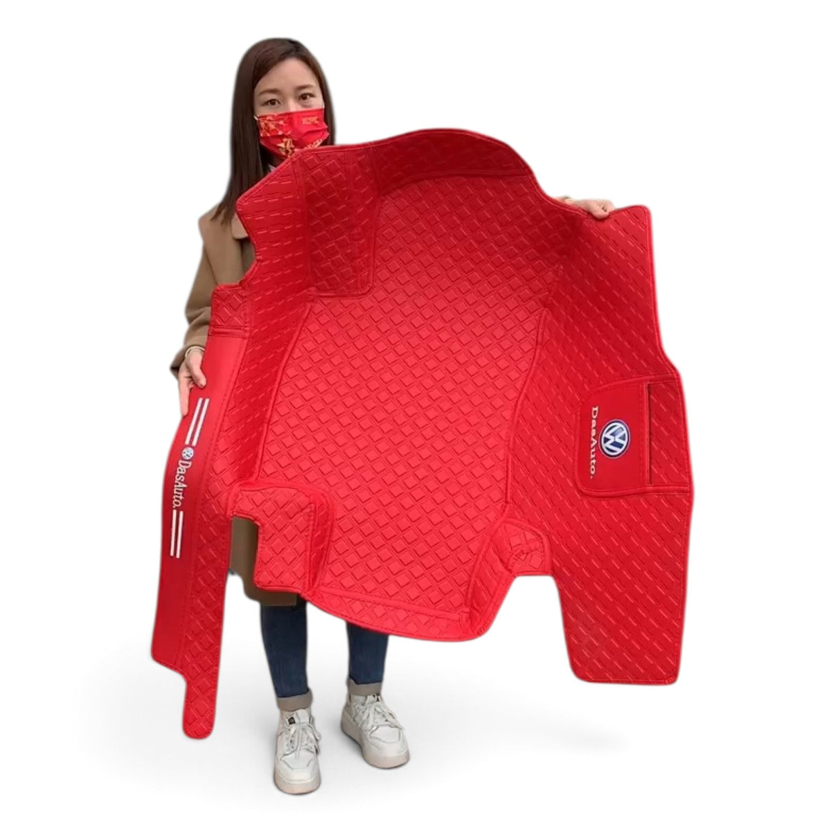 Alfombras Impermeables Dobles Hechas de Cuero Ecológico Artificial Versión Premium