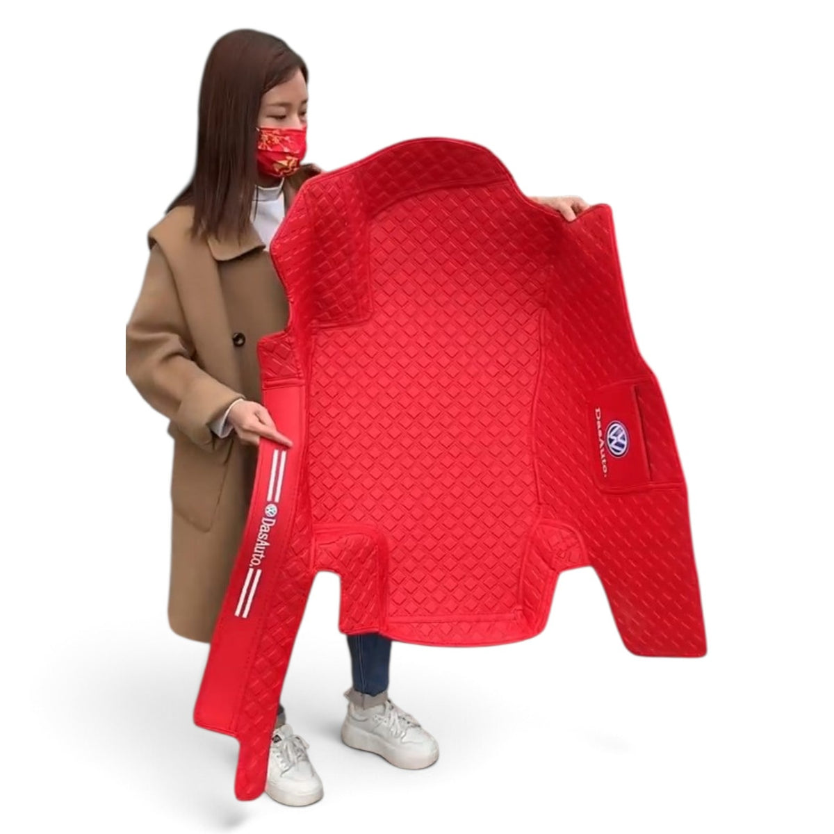 Alfombras Impermeables Dobles Hechas de Cuero Ecológico Artificial Versión Premium