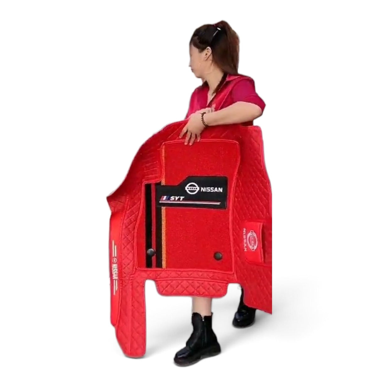 Alfombras Impermeables Dobles Hechas de Cuero Ecológico Artificial Versión Premium