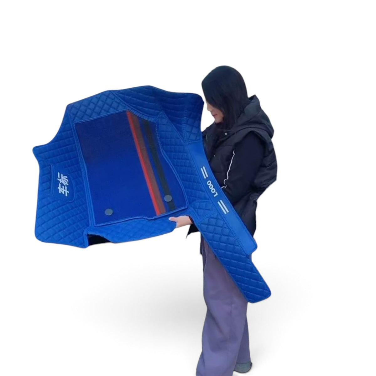 Alfombras Impermeables Dobles Hechas de Cuero Ecológico Artificial Versión Premium