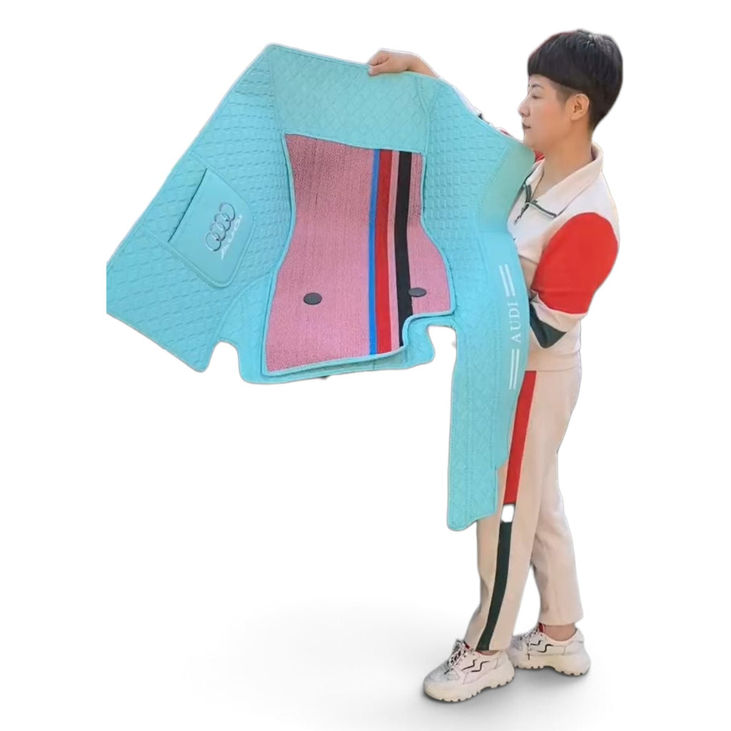 Alfombras Impermeables Dobles Hechas de Cuero Ecológico Artificial Versión Premium