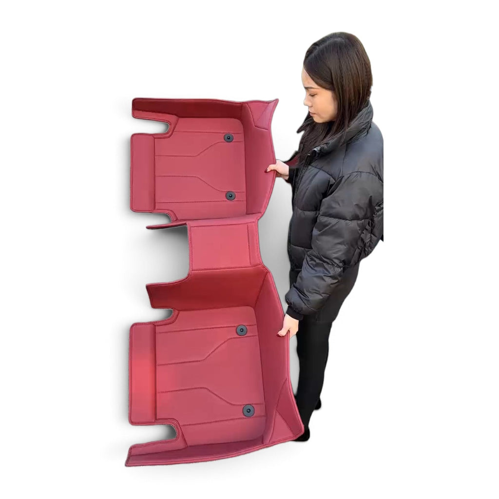 Alfombras Impermeables Dobles Hechas de Cuero Ecológico Artificial Versión Premium