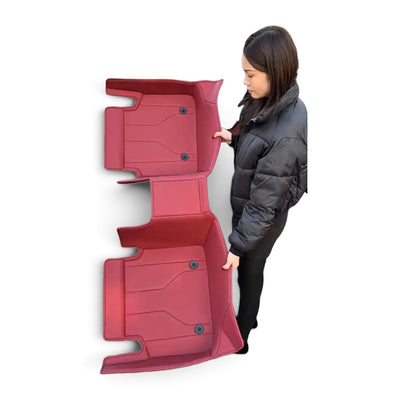 Alfombras Impermeables Dobles Hechas de Cuero Ecológico Artificial Versión Premium