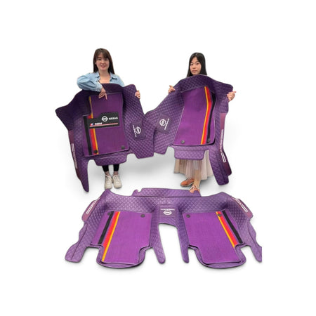 Alfombras Impermeables Dobles Hechas de Cuero Ecológico Artificial Versión Premium