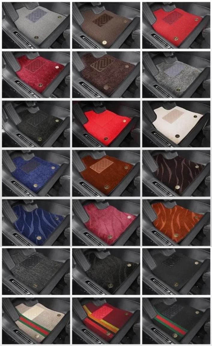 Alfombras Impermeables Dobles Hechas de Cuero Ecológico Artificial Versión Premium