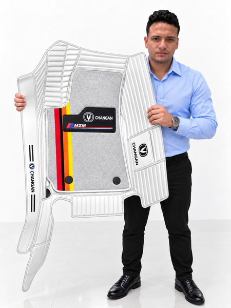Alfombras Impermeables Dobles Hechas de Cuero Ecológico Artificial Versión Premium