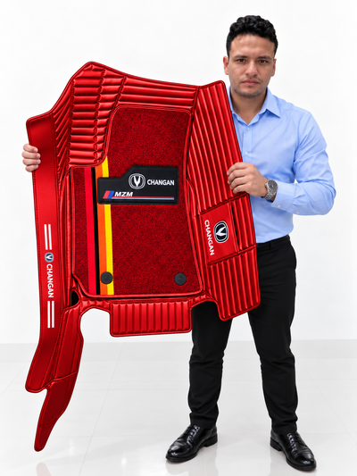 Alfombras Impermeables Dobles Hechas de Cuero Ecológico Artificial Versión Premium