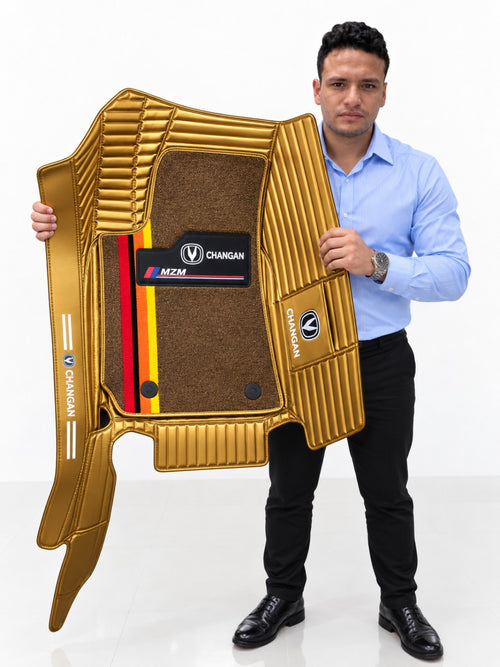 Alfombras Impermeables Dobles Hechas de Cuero Ecológico Artificial Versión Premium