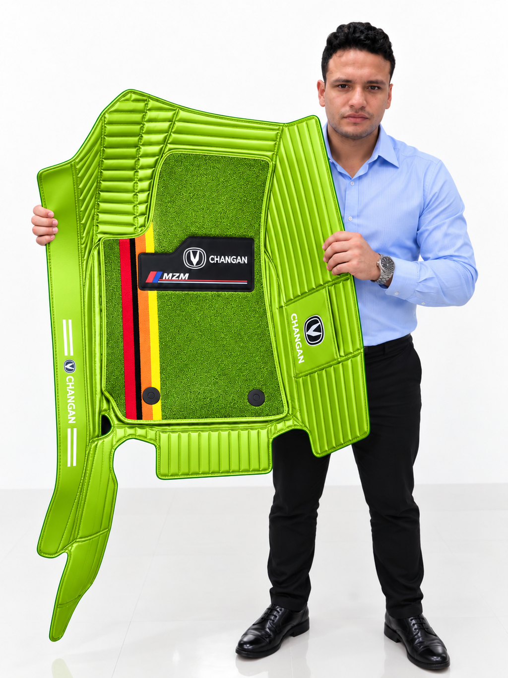 Alfombras Impermeables Dobles Hechas de Cuero Ecológico Artificial Versión Premium