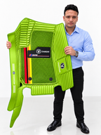 Alfombras Impermeables Dobles Hechas de Cuero Ecológico Artificial Versión Premium
